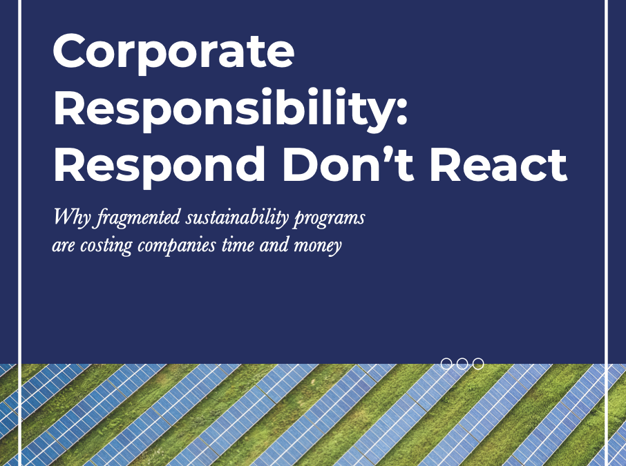 Corporate Responsibility – Respond Don’t React