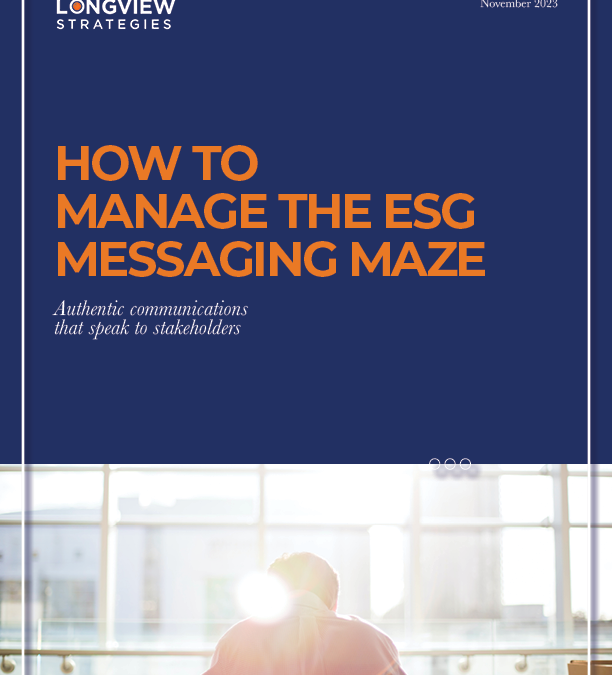 How to Manage the ESG Messaging Maze